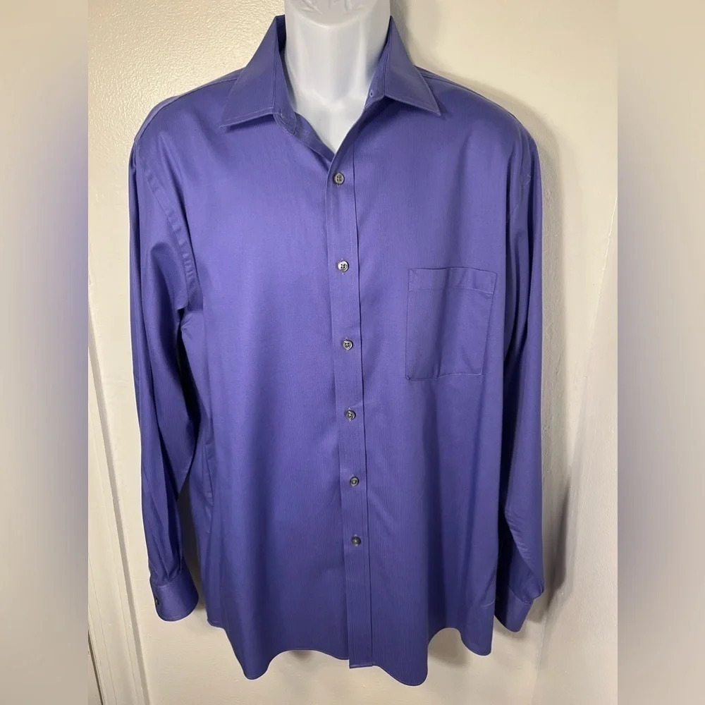 Van Heusen, flex collar, 16.5/ 34/35 regular fit ,long sleeve button down shirt